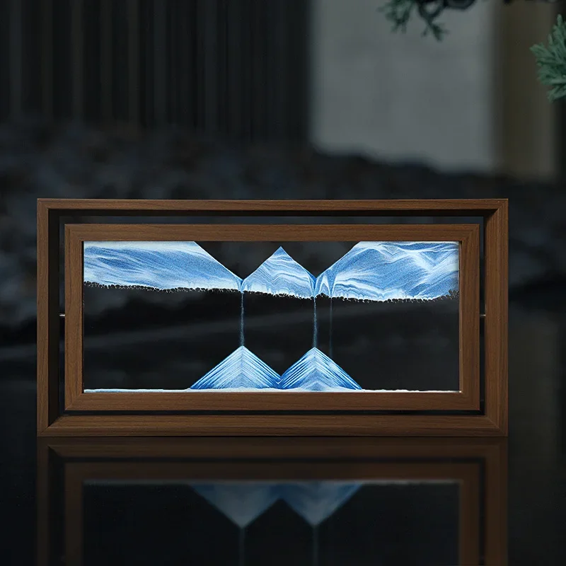 3D вращающийся песочный пейзаж – обзор и цена Engraved Wood Frame